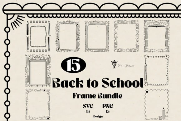 Back to School Frame Bundle SVG PNG: A Creative Toolkit for Educators and Makers