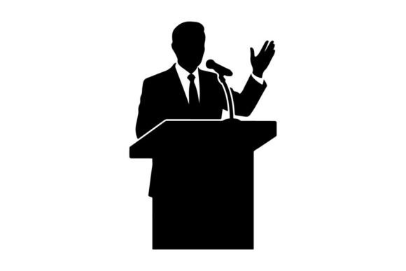 Business Professional Giving Speech at P