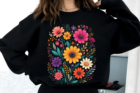 Colorful Wildflower Spring Summer PNG