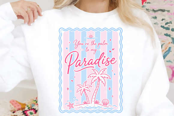 Cute Tropical Love Design for Summer Vibes