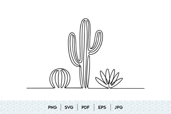 Desert Cactus Line Art SVG: The Ultimate Resource for Modern Design