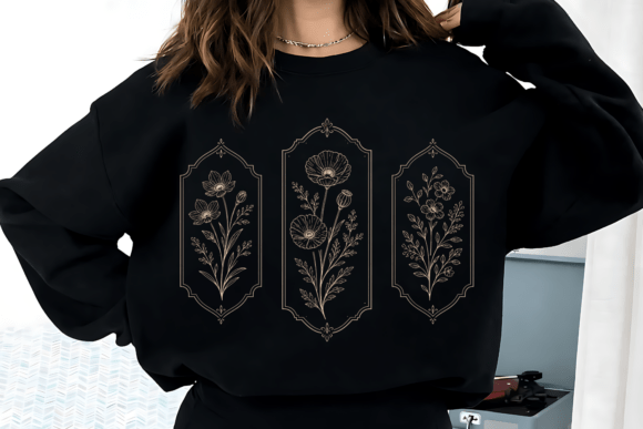 Elegant Botanical Panel PNG for Refined Designs