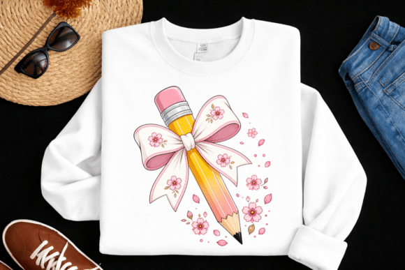 Floral Pencil PNG and Back to School PNG: Elevating Creative Projects with Elegant Design