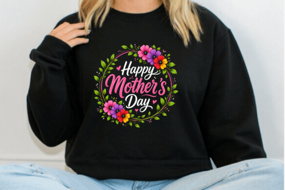 Happy Mothers Day Floral Shirt PNG