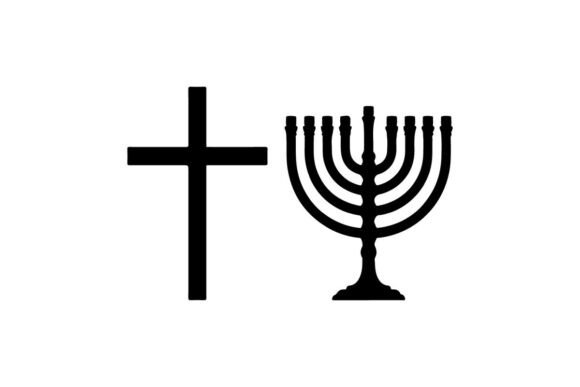 Interfaith Harmony Symbol with Christian: A Guide to Elegant Silhouette Design