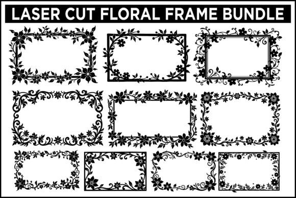 Laser Cut Floral Frame Bundle: Elevating Your Creative Projects with Precision and Elegance