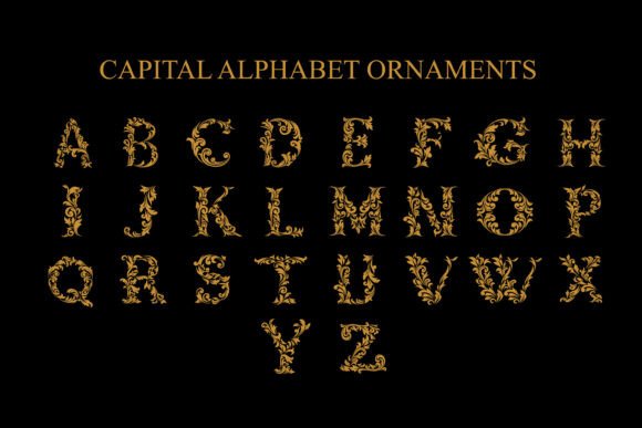 Luxury Gold Ornamental Alphabet Letters: A Design Evaluation
