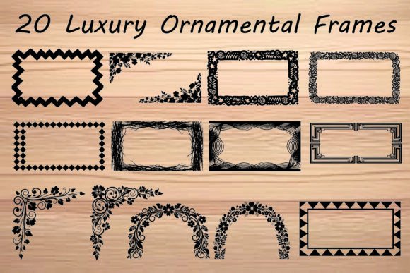 Luxury Ornamental Frames Bundle: Elevating Design with Timeless Elegance