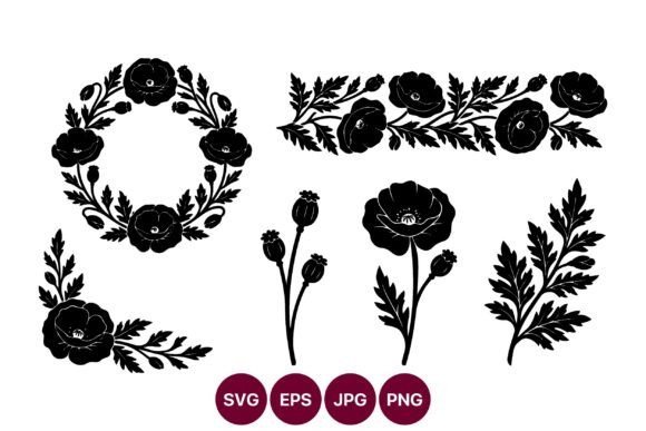 Mastering the Poppy Floral Border and Wreath Vector for Professional Design