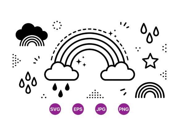 Minimalist Rainy Day Clipart: A Practical Asset for Modern Design Workflows