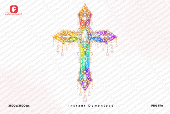 Rhinestone Christian Cross PNG: A Guide