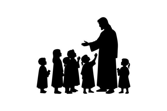 Silhouette of Jesus Teaching Children: A Practical Guide to Using Elegant Clip Art