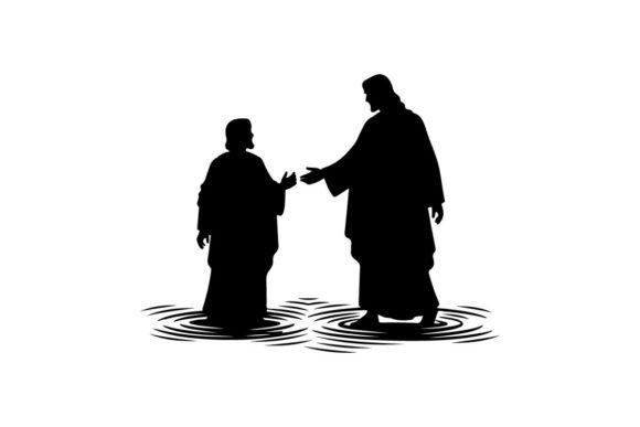 Silhouette of Two Men Shaking Hands in W: A Modern Design Asset for Professional Impact