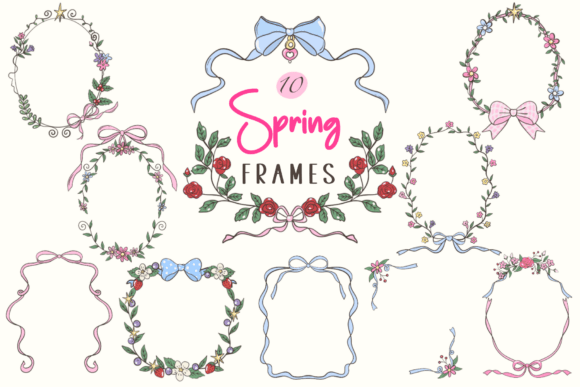 Spring Floral Frames Clipart Set PNG: A Practical Evaluation for Designers