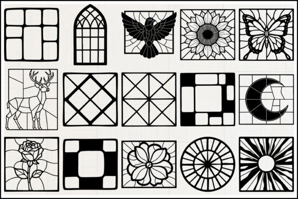 Stained Glass Window SVG Bundle