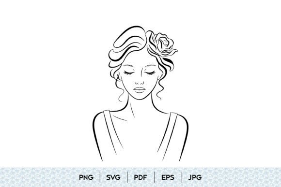 Strategic Value of Woman Floral Face Line Art in Modern Branding