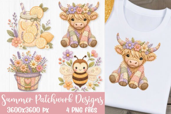 Summer Patchwork Sublimation Designs PNG: A Creative Toolkit for Seasonal Projects