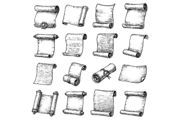 Vintage Papyrus Scroll Set: The Ultimate Resource for Authentic Historical and Fantasy Design