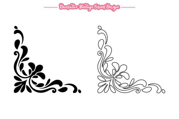 Vintage Scroll Corner Frame Ornament