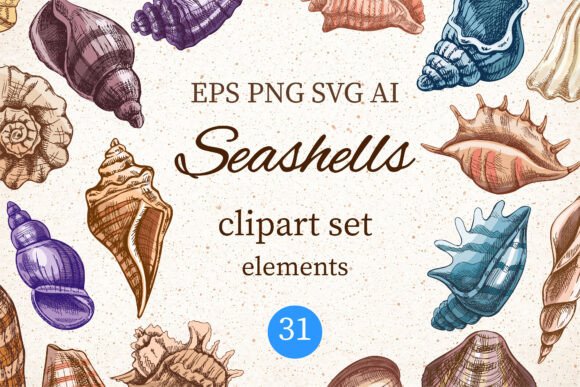 Vintage Seashells Clipart Set PNG SVG AI: A Practical Guide for Creators