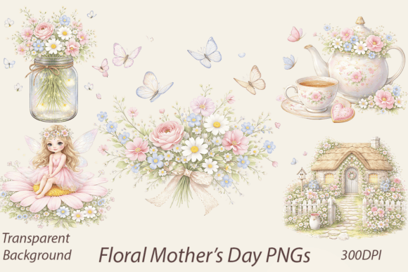 Whimsical Floral Clipart Bundle: Elevating Your Creative Projects
